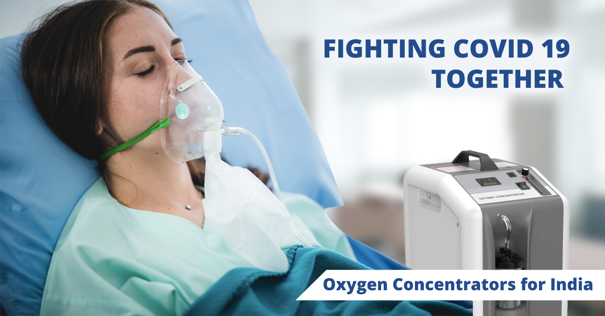 Impact of COVID-19 in India Lessened Through Supplement of Oxygen Concentrators