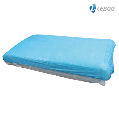 [5 Cartons] Leboo CPE Mattress Cover, Blue, 210x90x20cm (10pcs/bag, 100pcs/carton)