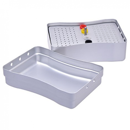 Bur Stand Box Aluminium Dental Endo Storage Box, 120 Holes