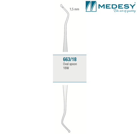 Medesy Excavator Oval Spoon 18W #663/18