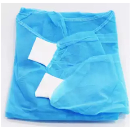 Disposable Isolation Gown, AAMI Level1, Blue, 30gsm (10pcs/pack, 10packs/carton)
