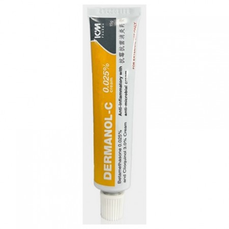 Dermanol-C Cream, Brownish-Yellow, 15gm, Per tube