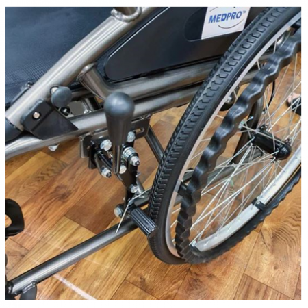 Medpro New Style Portable Wheel Chair with Foldable Backrest, Per Unit