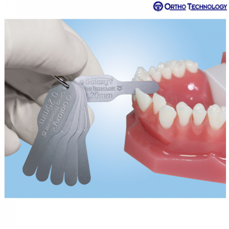 Ortho Technology Galaxy Interproximal Reduction 6pc Gauge Set (.10mm-.50mm) #IPR-GAUGE