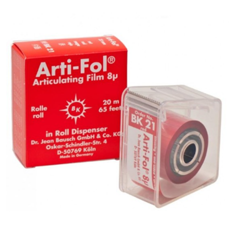 Arti-FOL Plastic 8µm 22mm wide Red (20m) 1-sided Articulating Paper