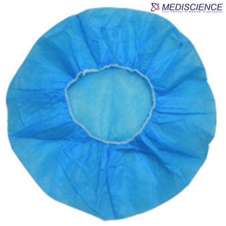 Mediscience Nurse Non Woven Disposable Round Cap, 40gsm (100pcs/pack)