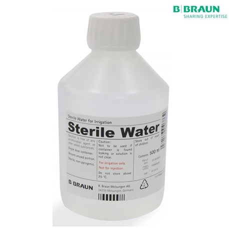 B Braun Sterile Water For Irrigation, 500ml (10bottles/carton)