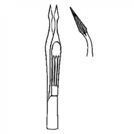 German Hunter Splinter Forcep, Serrated, Per Unit