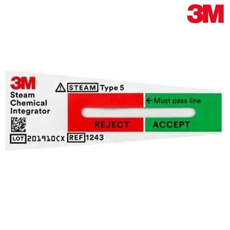 3M Attest Chemical Integrator for Steam #1243B (100pcs/bag, 10bags/carton)