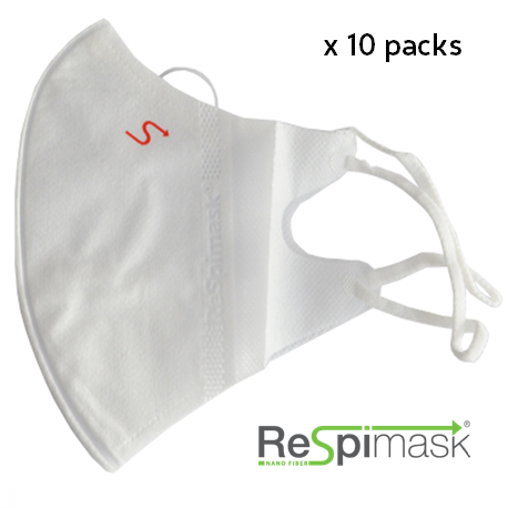 Respimask-Nano membrane Face Mask (1mask/pack) x10 Packs