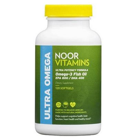 NoorVitamins Ultra Omega-3 Fish Oil, 10 SoftGels/bottle X 5