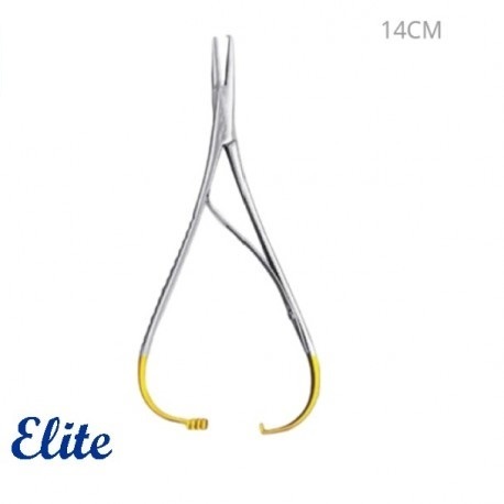 Elite Mathieu Needle Holder TC/Narrow Tip, 14cm (#ED-110TC) 