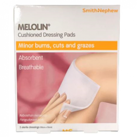 Smith&Nephew Melolin Cushioned Dressing Pads (5pcs/box)