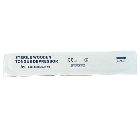 Sterile Wooden Tongue Depressor (100pcs/Box)