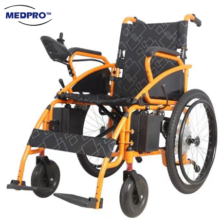 Medpro Motorised & Self-Propelled Electric Wheelchair with Flip-Up Armrest
