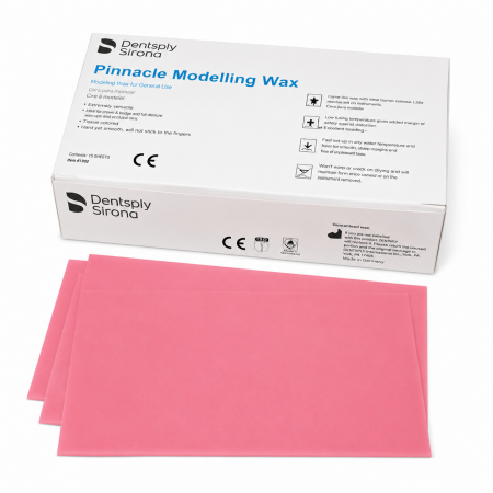 Pinnacle Modelling Wax Pink Hard 500g 24 Sheets/Box