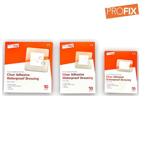 Profix Clear Adhesive Waterproof Dressing 10pcs/pack (50packs/carton)