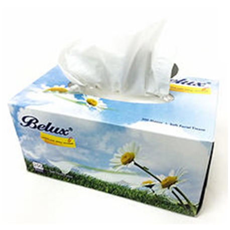 Belux Tissue Paper Box, 2 ply (200Sheets/box, 50boxes/carton)