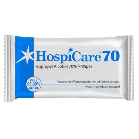 HospiCare 7050 Isopropyl Alcohol 70% Wipes, 50sheets/box