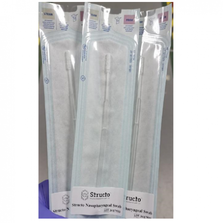 Sterile 3Dprinted Nasopharyngeal Swabs,100swabs/box,24bxs/case