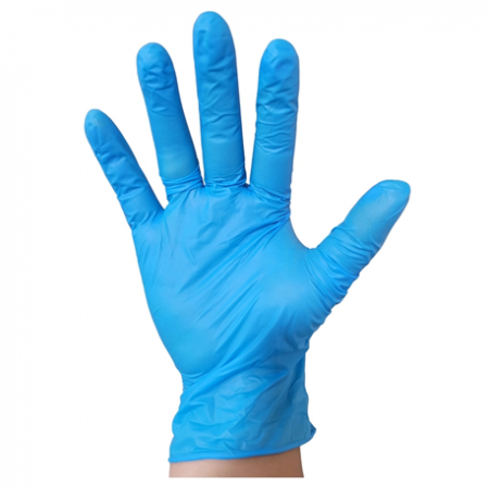 Anboson Synthetic Nitrile Disposable Powder Free Examination Gloves, Blue (100pcs/box)