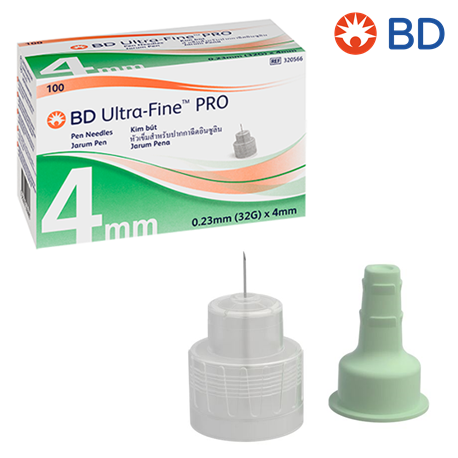Buy BD Ultra-Fine PRO Pen Needle (4mm X 32gm) 100pcs/box Online at Best  Price