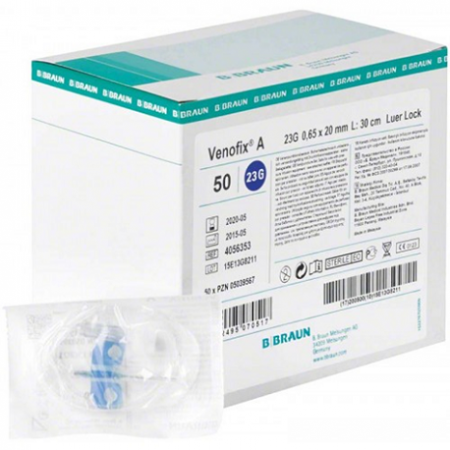 B Braun VENOFIX A Safety Wing Infusion Butterfly Needle Set, 50pcs/box
