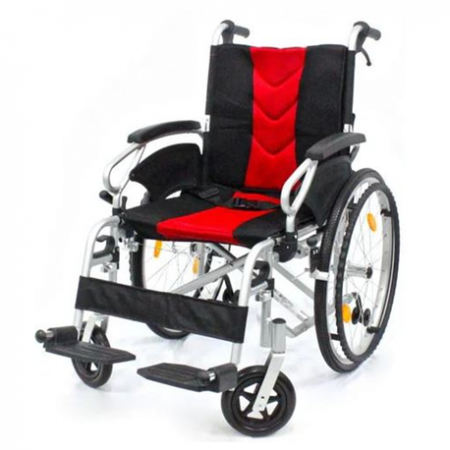 Aplus Lightweight Detachable Wheelchair + Elevating Footrests, Per Unit