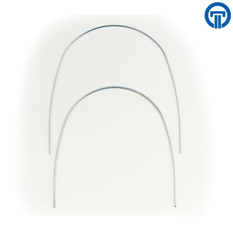 Ortho Technology TruForce Stainless Steel Archwire–Euro Form, Round, 100 Archwires/pack