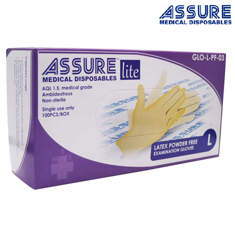 [Group Buy] Assure Latex Lite Powder-Free Gloves (100pcs/Box, 10boxes/carton)