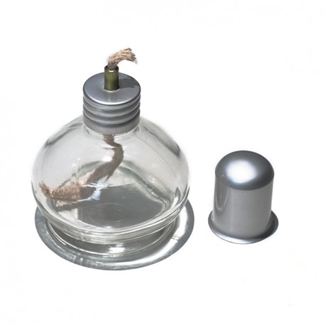 Glass Spirit Lamp/ Burner with Wick and Cap