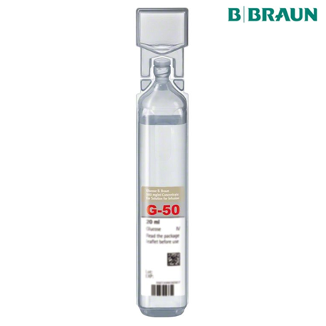 B Braun Glucose 50% for Injection 20ml, 20pcs/box
