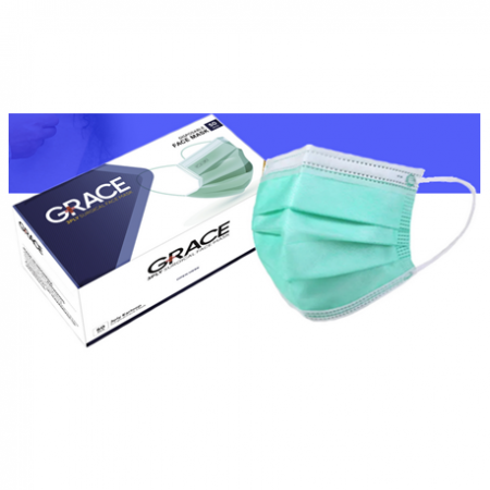 Grace 3-Ply Surgical Face Mask, 50pcs/box