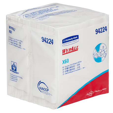 WypAll X60 Single Sheet Wipers 100pcs/pack, 8 packs/Carton #94224