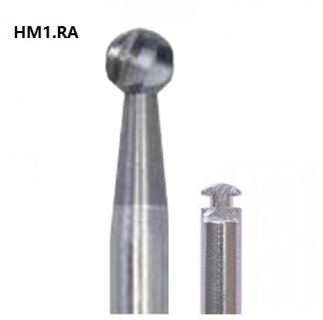 Carbide Bur Slow speed, Round (HM1.RA), 5 pcs/pack
