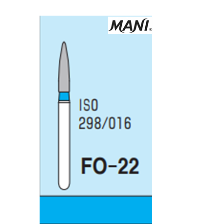 MANI Diamond Bur Flame Shaped FO-22 (5pcs/pack)