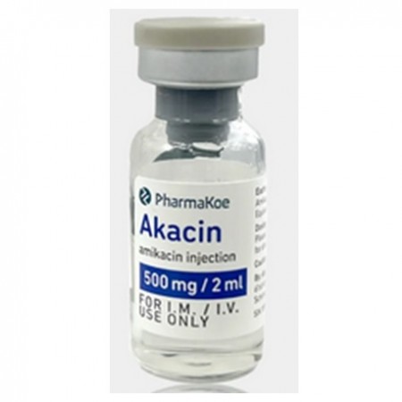 Akacin Injection 500 mg/2 mL BP, 1's vial, Per Bottle