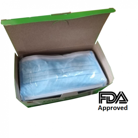 Disposable Surgical Face Mask 3Ply ASTM Level 2/Type IIR, (50pcs/box)