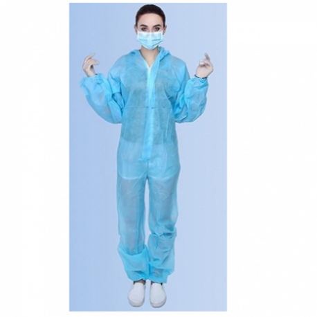 Disposable Non-Woven Protective Coverall Full Body Suit, 30gm, 1pc/pack