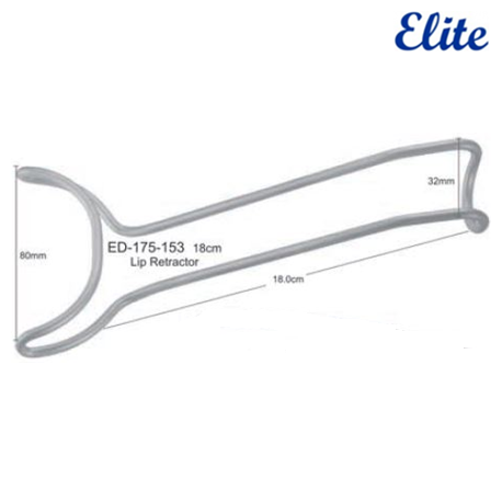 Elite Lip Retractor, 18cm, Per Unit #ED-175-153
