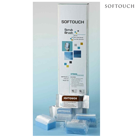 Softouch Scrub Iodine Brushes, 24pcs/box