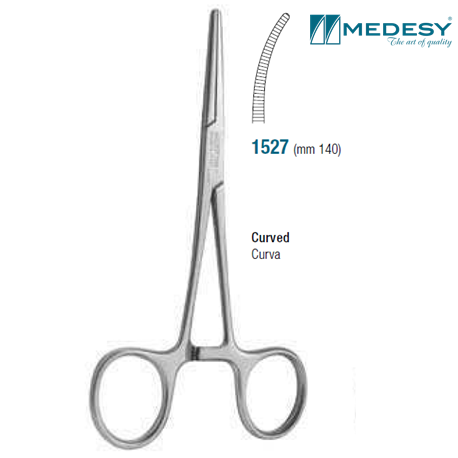 Medesy Plier Rochester-Pean mm140 Curved #1527