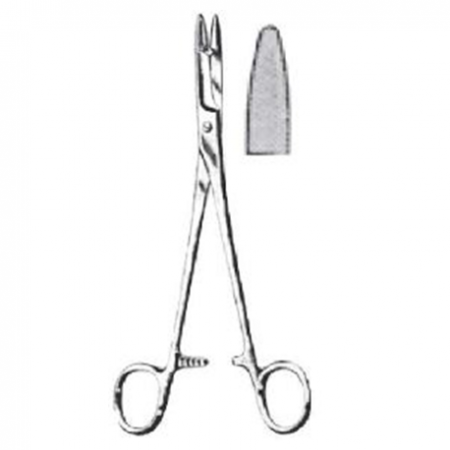 German Olsen-Hegar Needle Holder with Scissors, Straight, Per Unit