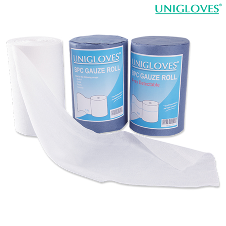 Unigloves Non-sterile BPC Gauze Roll, 4 ply (12rolls/carton)