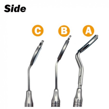 Double Sided Dental Mouth Mirror Anti-fog Rhodium, 1pc/pack