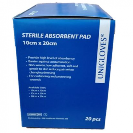 Unigloves Sterile Absorbent Pads (20pcs/box)