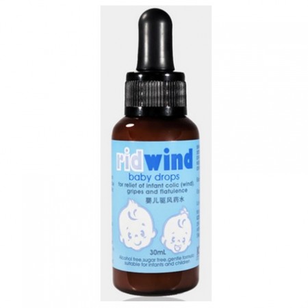 Ridwind Baby Drops, Vanilla Flavour, 30mL/Bottle