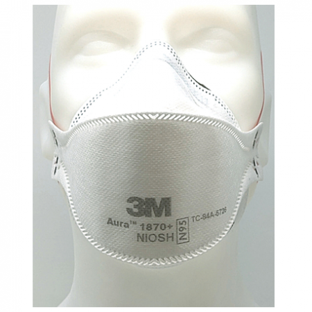 3M Aura 1870+ N95 Health Care Particulate Respirator and Surgical Mask, 20pcs/box