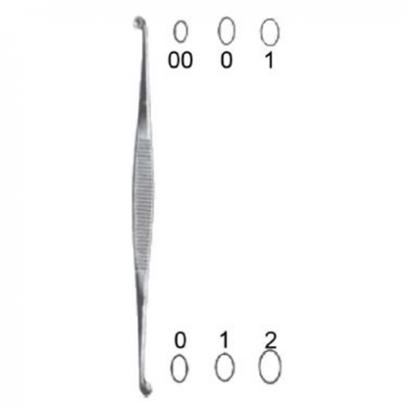 German Bone Curette Martini, Cricle to Circle, 13.5cm, Per Unit (Asian Brand)