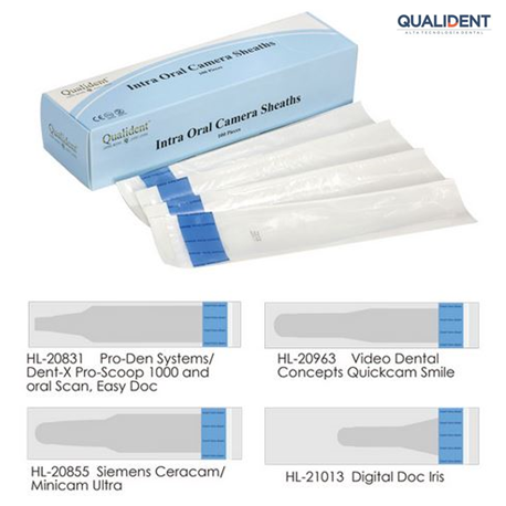 Qualident Intra Oral Camera Sheath, 100pcs/box
